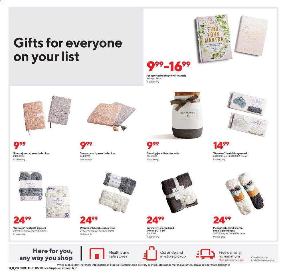 Staples Weekly Ad Flyer November 8 to November 14