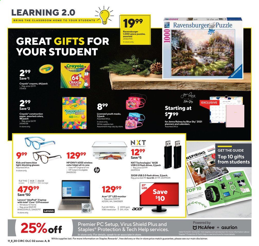 Staples Weekly Ad Flyer November 8 to November 14