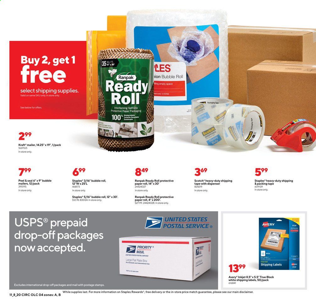 Staples Weekly Ad Flyer November 8 to November 14