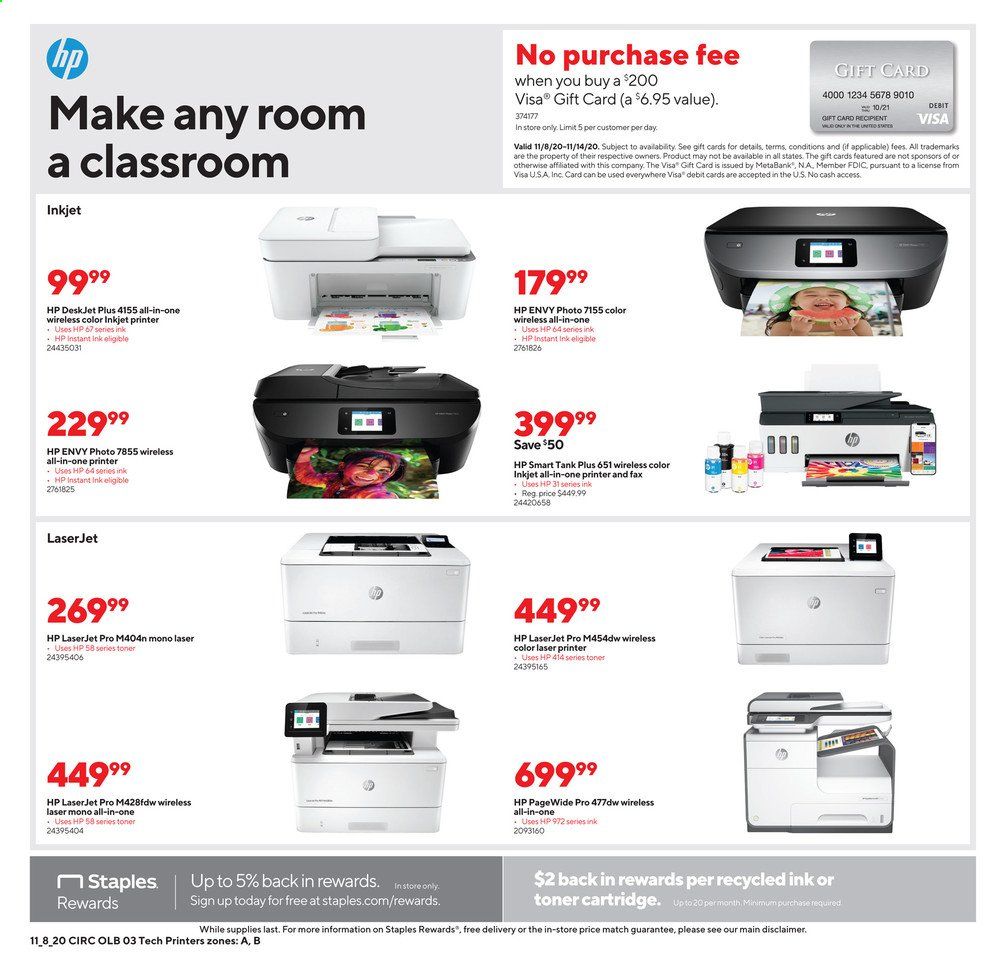 Staples Weekly Ad Flyer November 8 to November 14