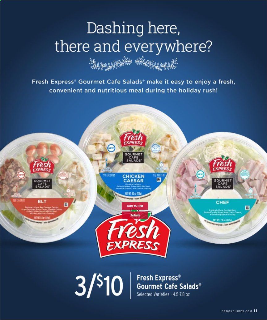 Brookshires Weekly Ad Flyer November 1 to December 31