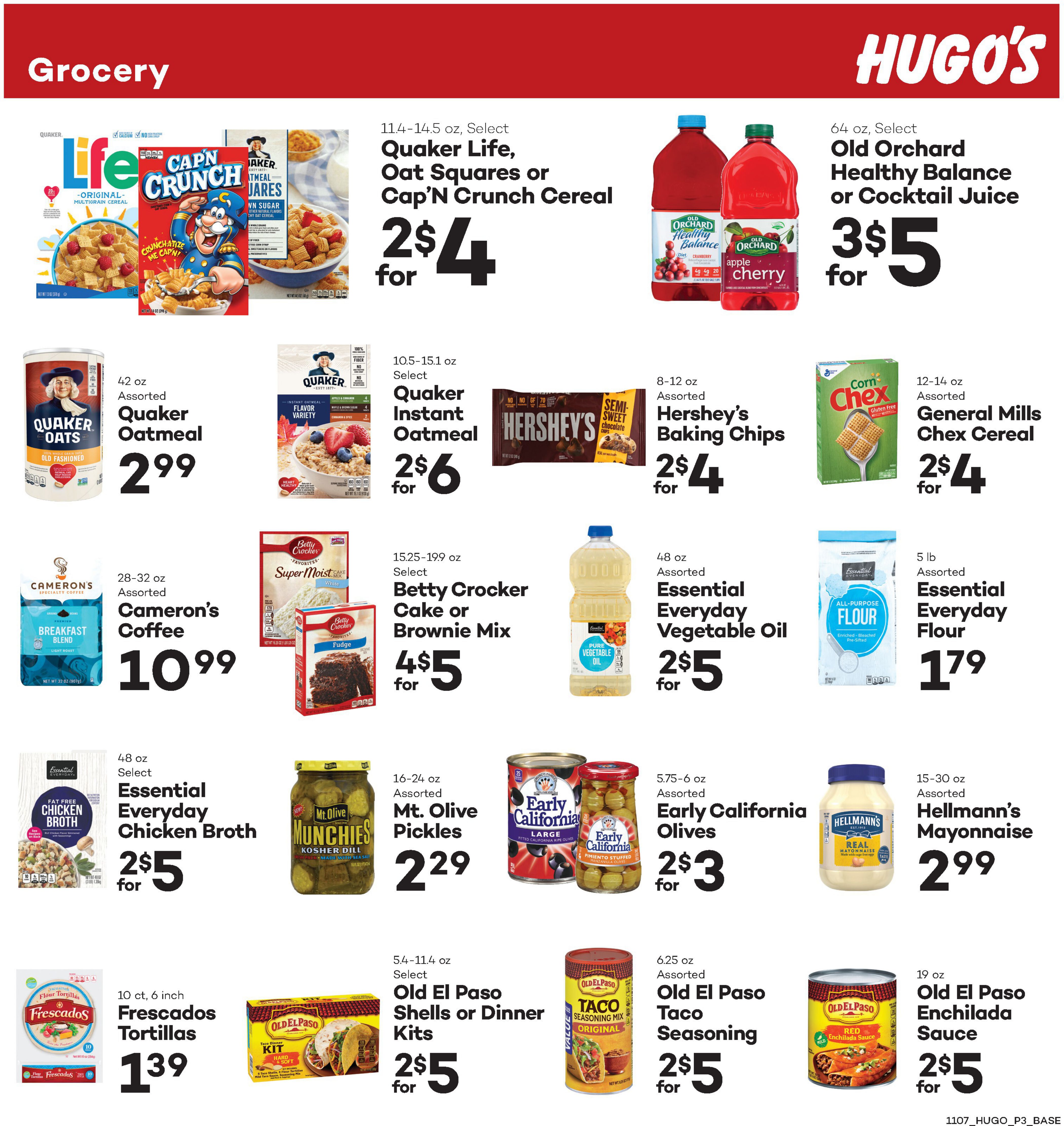 Hugo's Family Marketplace Weekly Ad Flyer November 7 to November 13, 2020