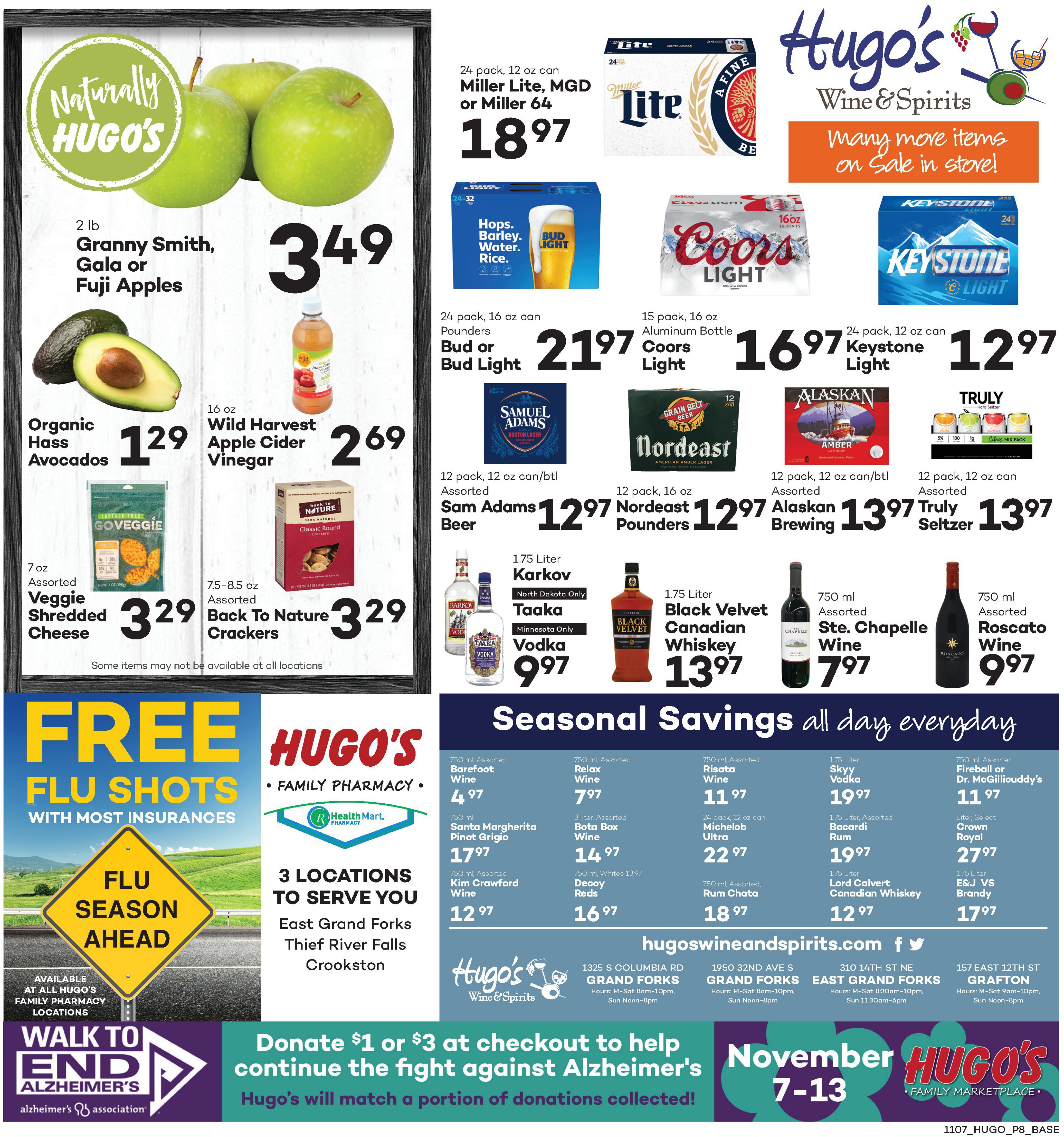 Hugo's Family Marketplace Weekly Ad Flyer November 7 to November 13, 2020