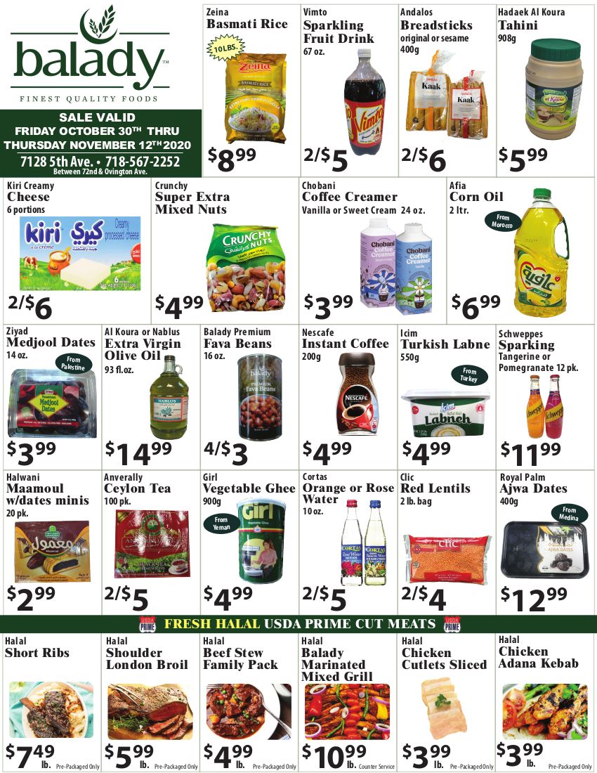 Balady Weekly Ad Flyer October 30 to November 12, 2020