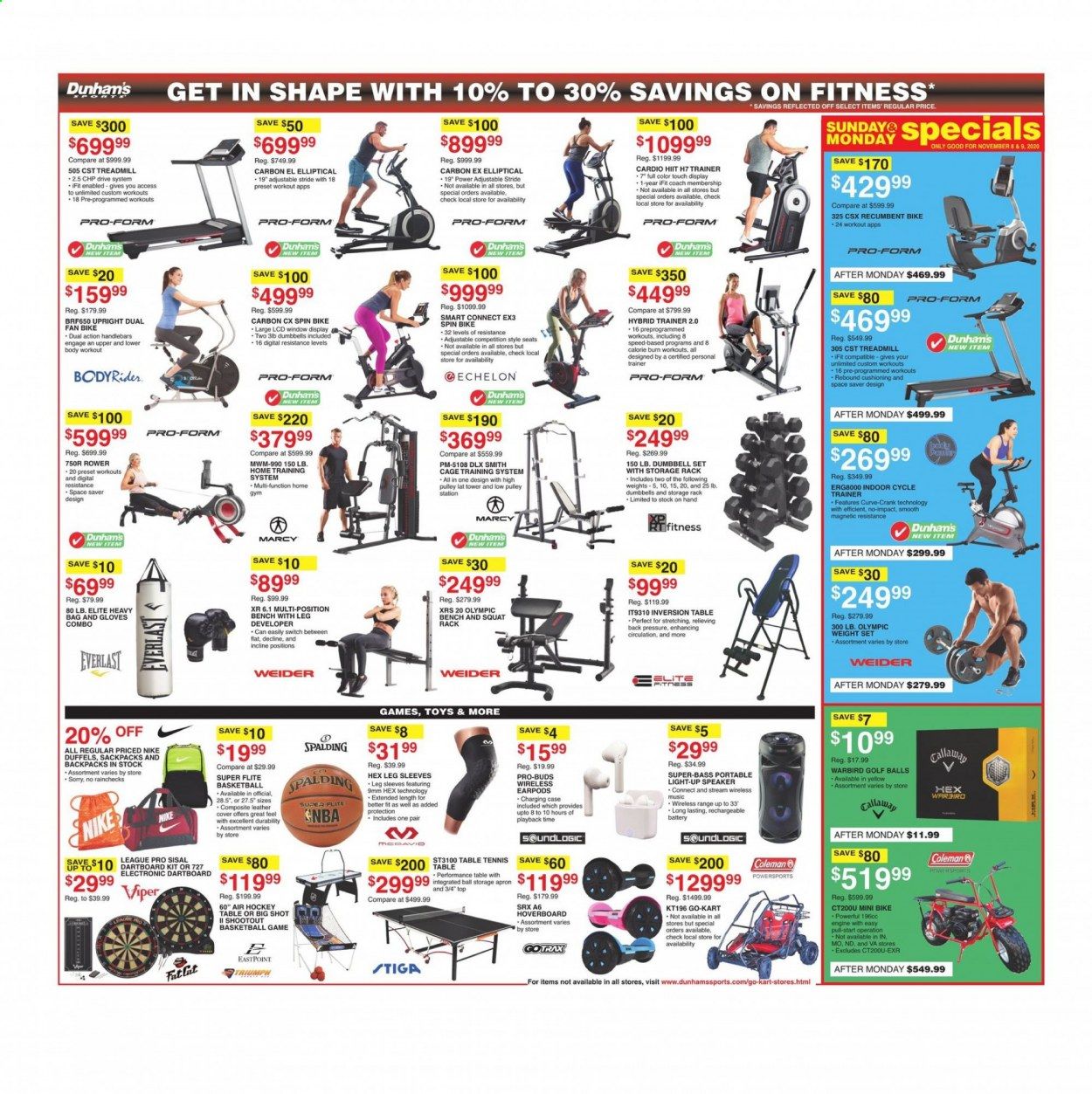 Dunham's Sports Weekly Ad Flyer November 7 to November 12