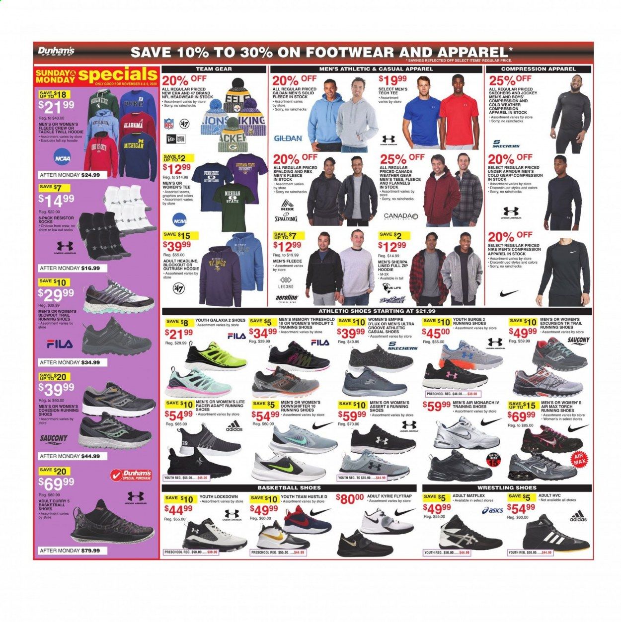 Dunham's Sports Weekly Ad Flyer November 7 to November 12