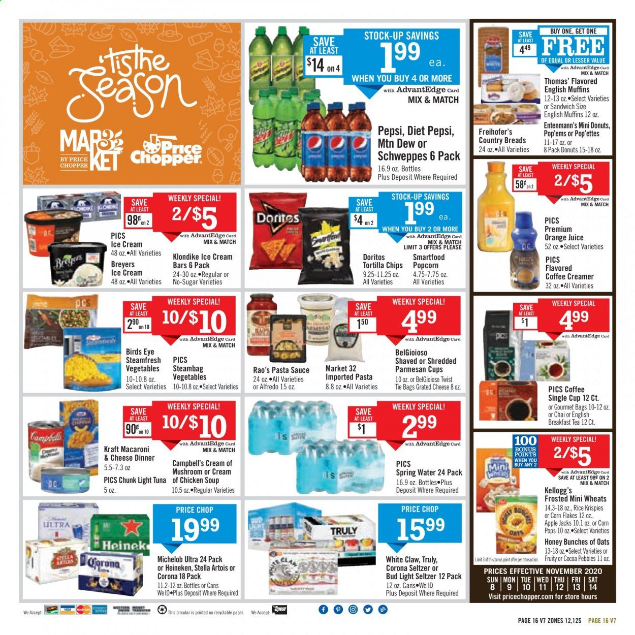 Price Chopper (VT) Weekly Ad Flyer November 8 to November 15