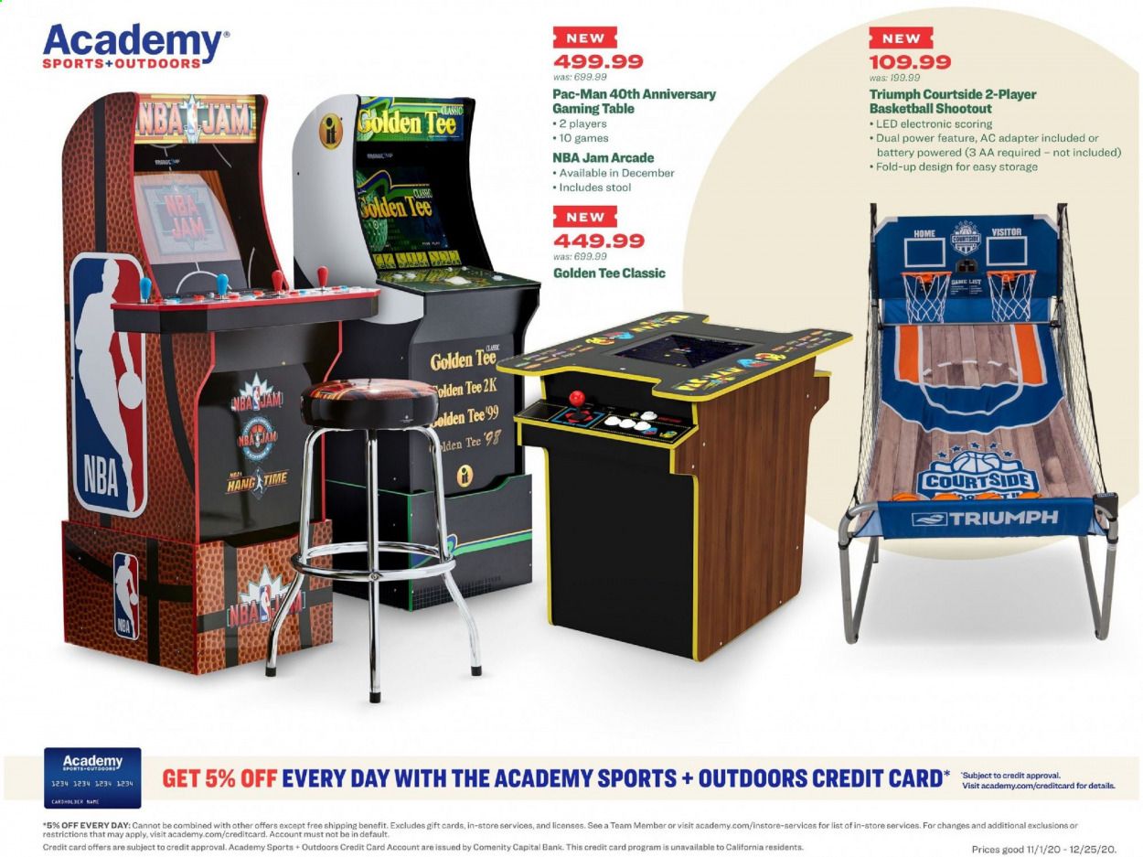 Academy Sports Weekly Ad Flyer November 1 to December 25