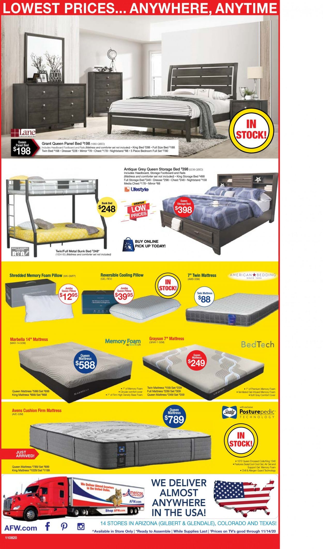 American Furniture Warehouse (AZ) Weekly Ad Flyer November 8 to November 14
