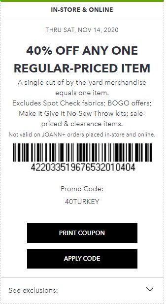 JOANN Weekly Ad Flyer November 8 to November 14