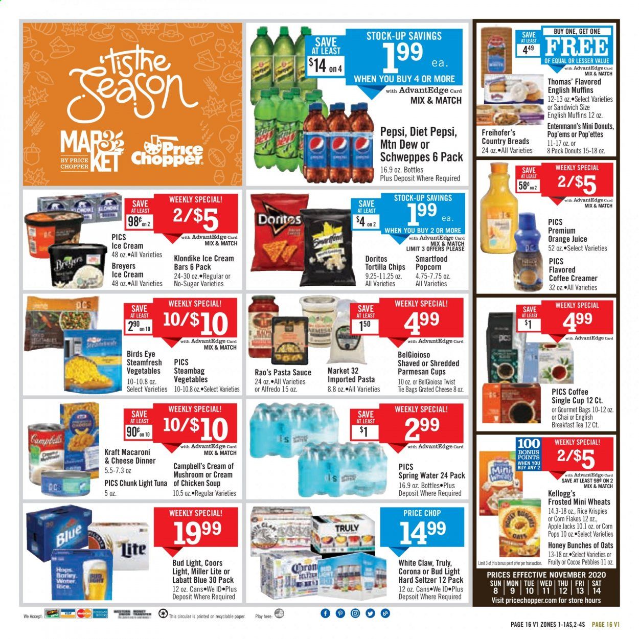Price Chopper (NY) Weekly Ad Flyer November 8 to November 15
