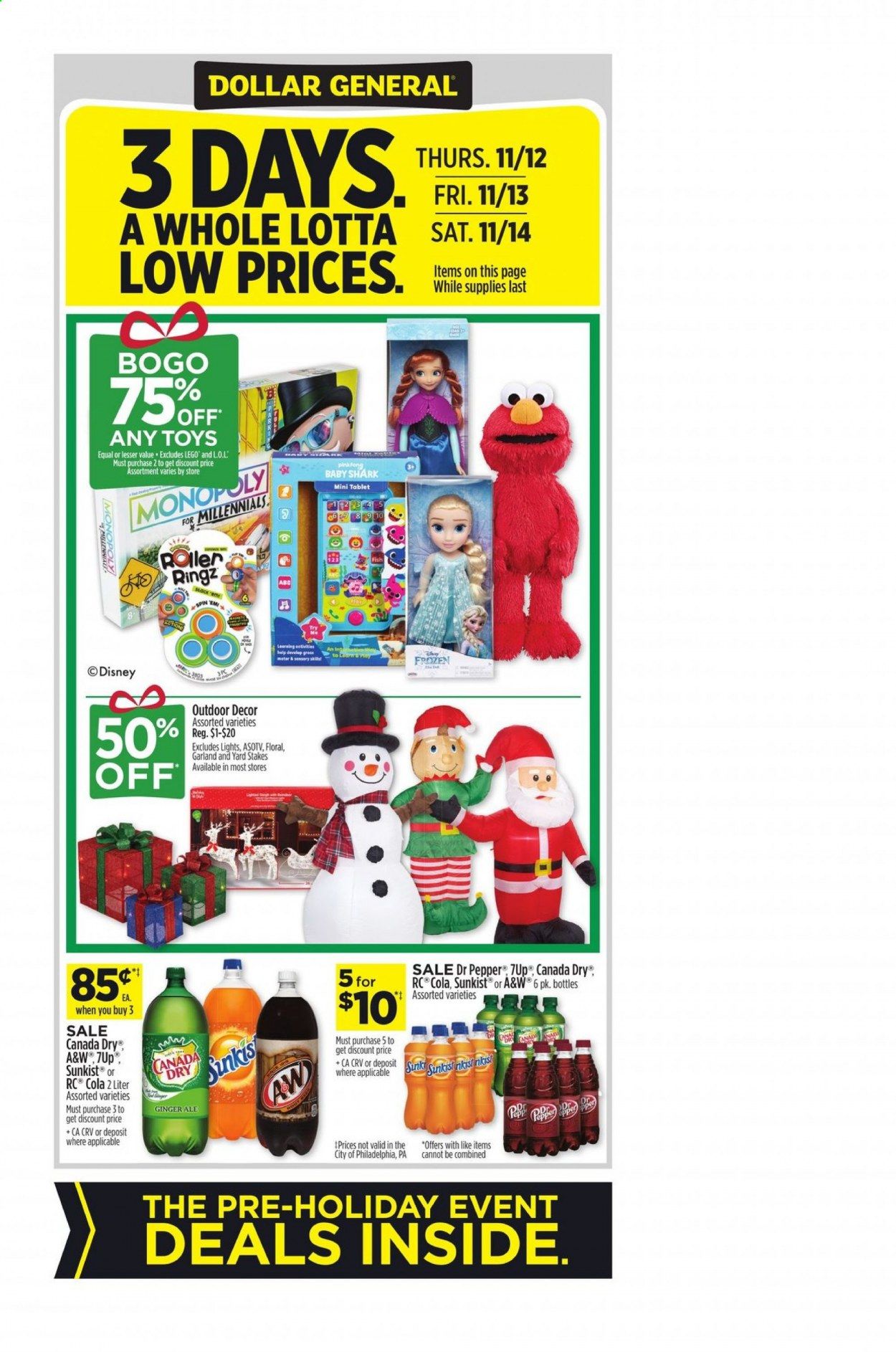 Dollar General (GA, IL, IN, MO, NE, NM, NY, WI) Weekly Ad Flyer November 8 to November 14