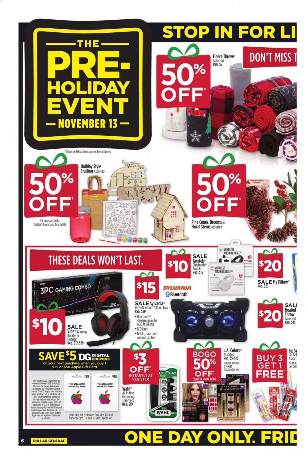 Dollar General (GA, IL, IN, MO, NE, NM, NY, WI) Weekly Ad Flyer November 8 to November 14