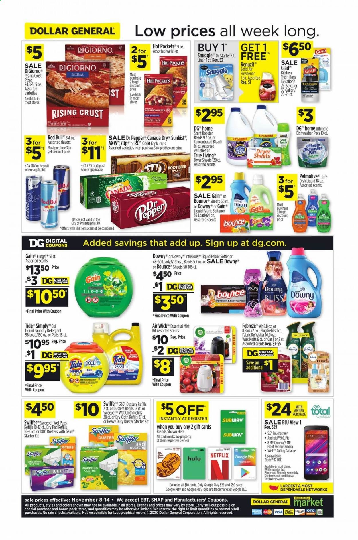 Dollar General (GA, IL, IN, MO, NE, NM, NY, WI) Weekly Ad Flyer November 8 to November 14