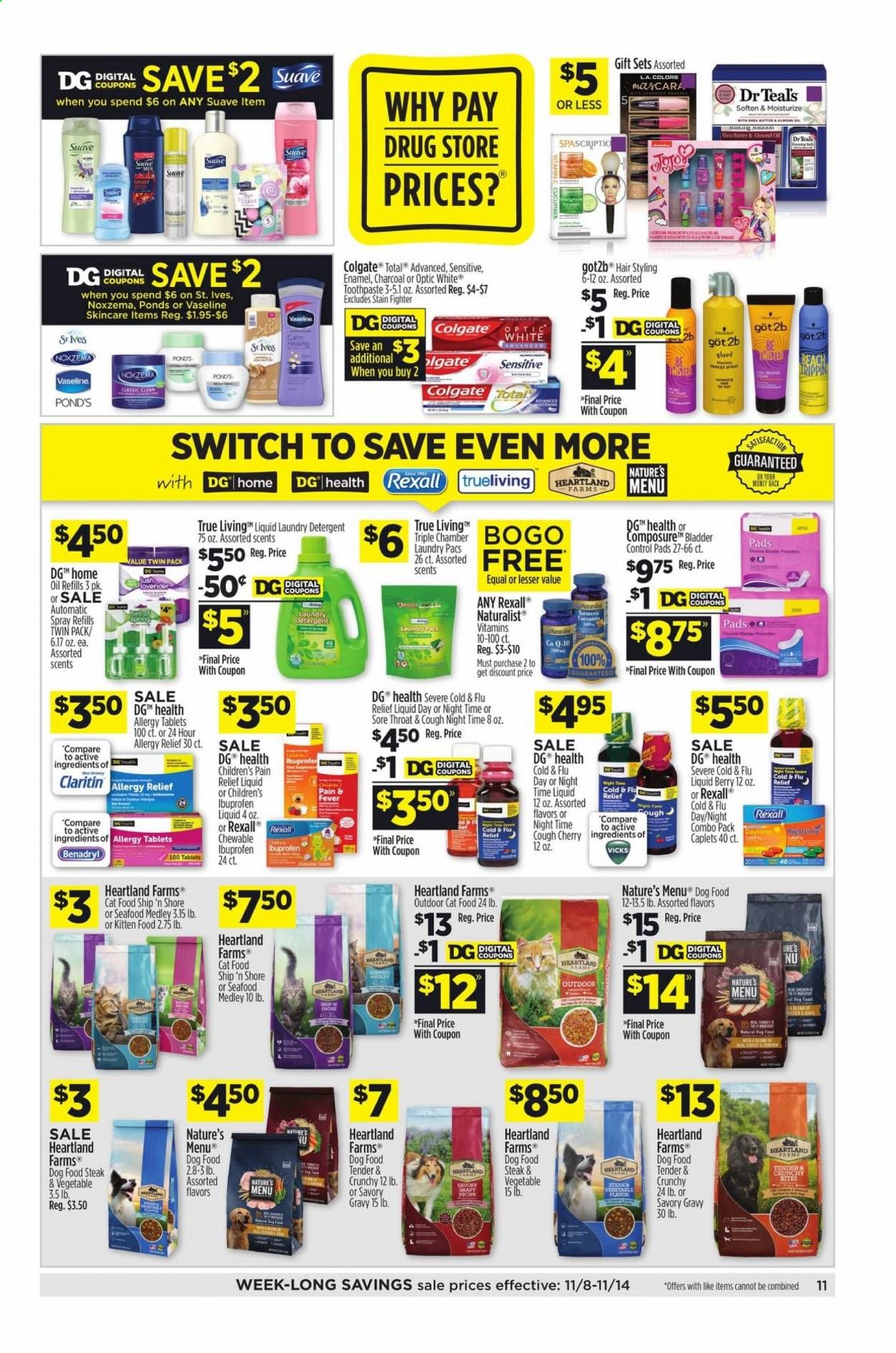 Dollar General (LA) Weekly Ad Flyer November 8 to November 14