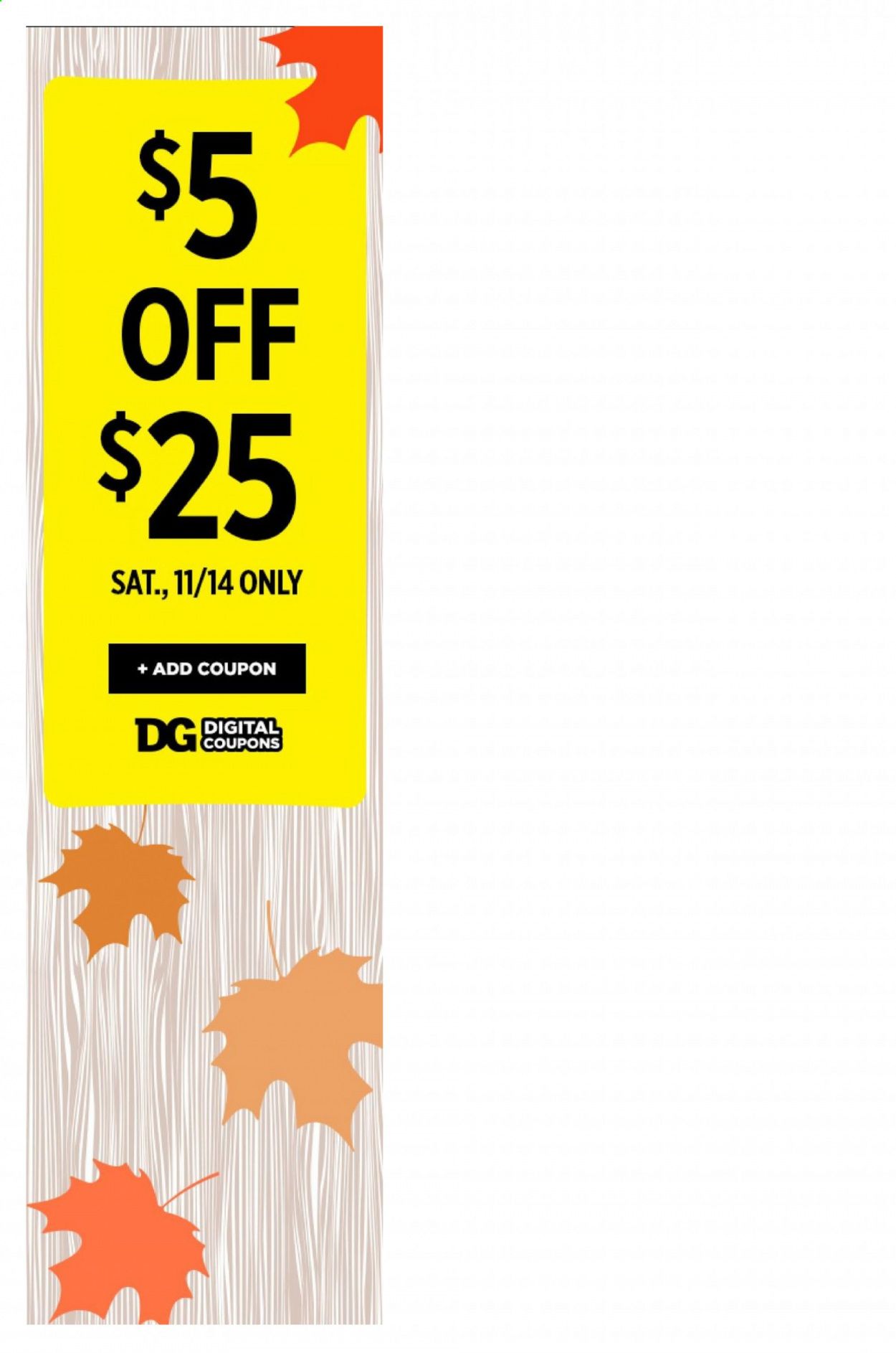 Dollar General (AL) Weekly Ad Flyer November 8 to November 14