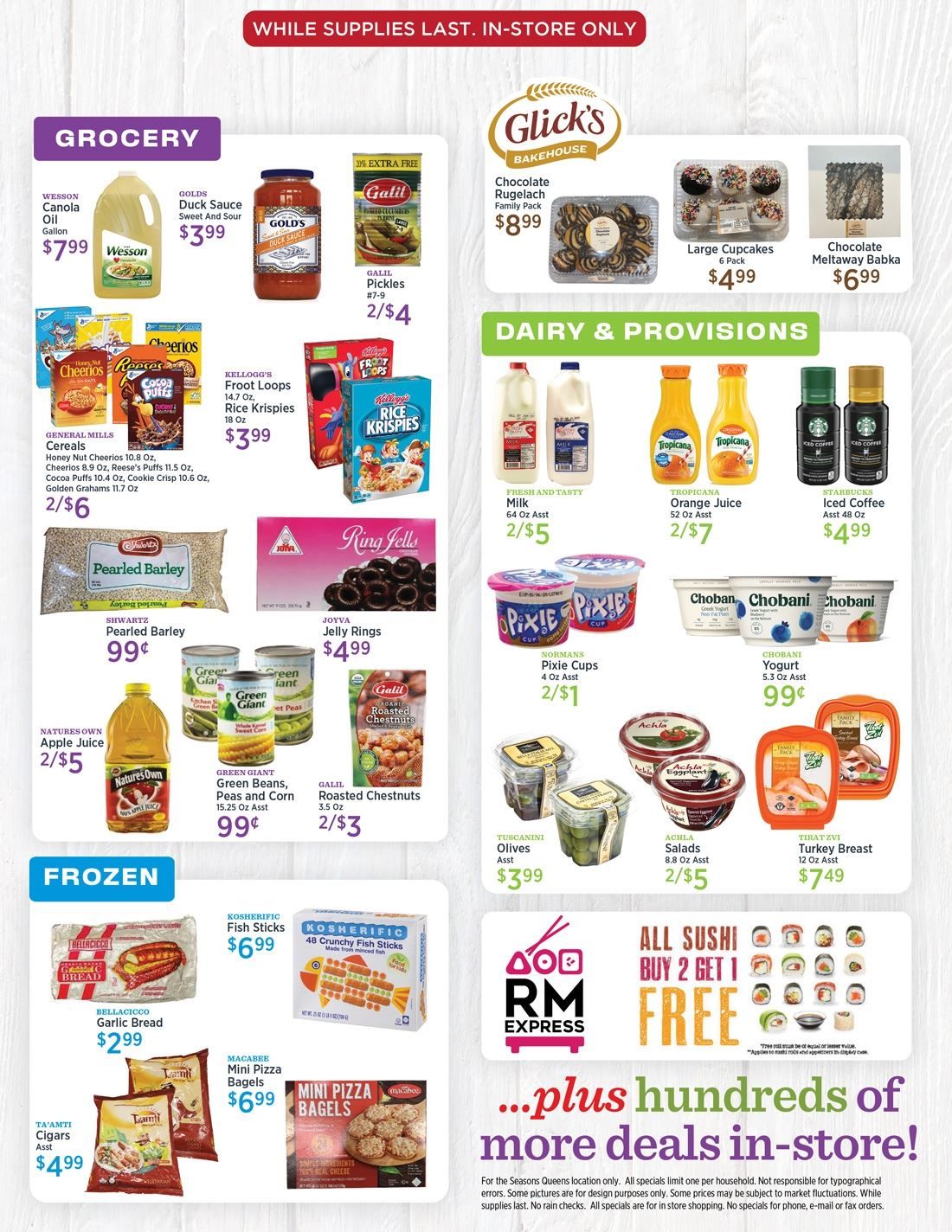 Seasons Weekly Ad Flyer November 8 to November 14