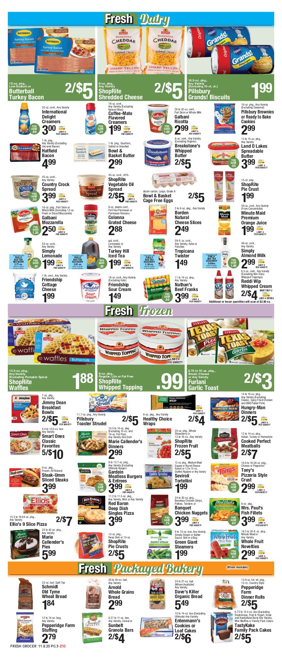 The Fresh Grocer Weekly Ad Flyer November 8 to November 14