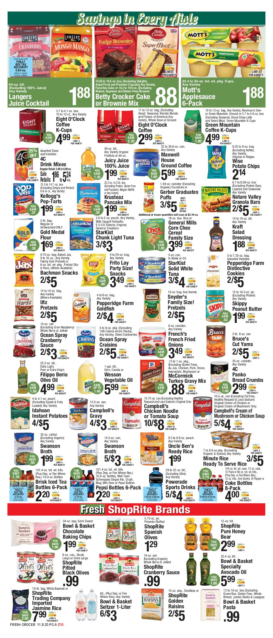 The Fresh Grocer Weekly Ad Flyer November 8 to November 14