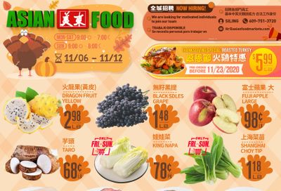 Asian Food Markets Weekly Ad Flyer November 6 to November 12
