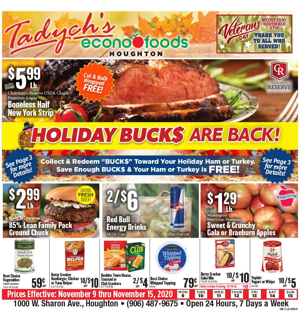 Tadych's Weekly Ad Flyer November 9 to November 15