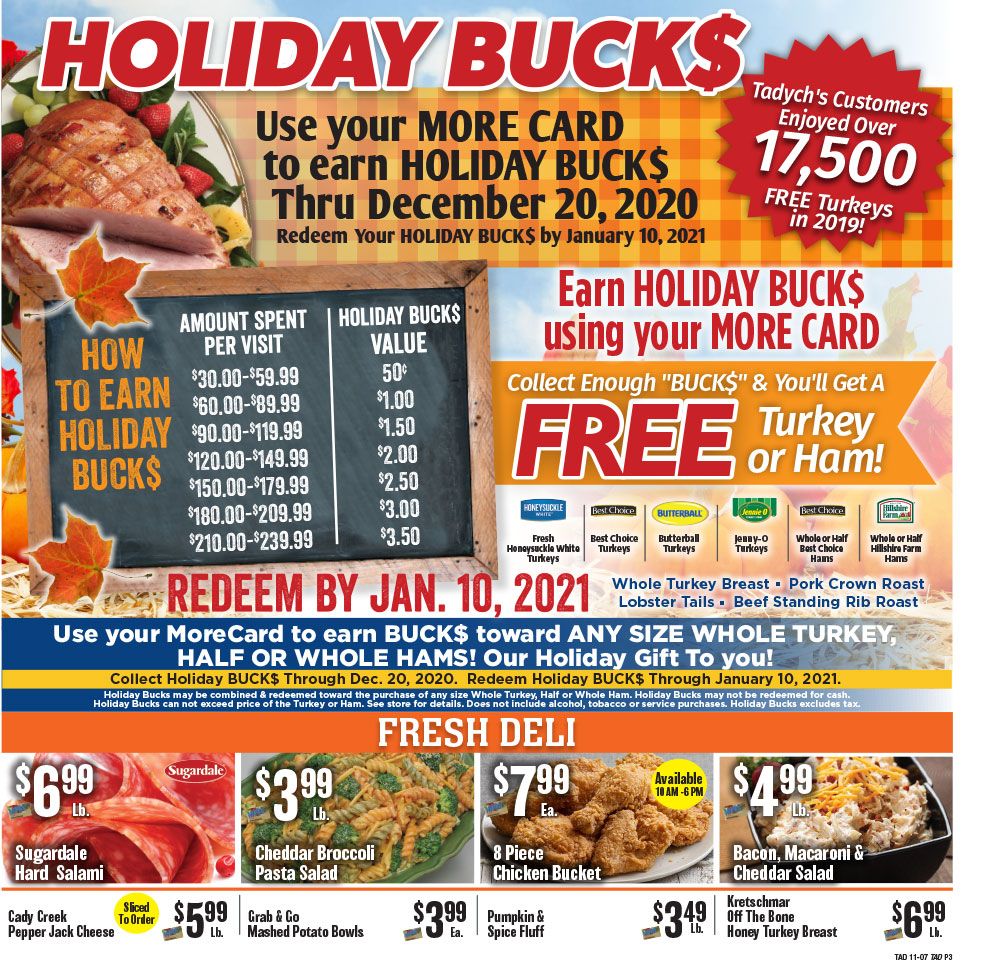 Tadych's Weekly Ad Flyer November 9 to November 15