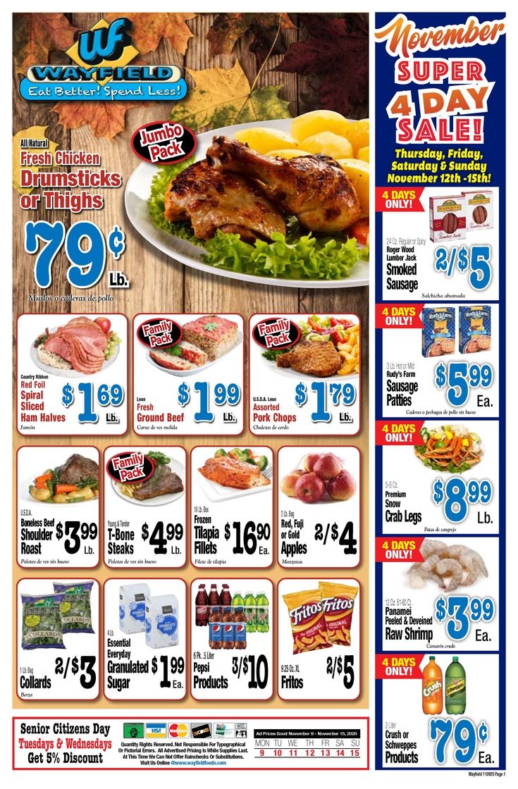 Wayfield Weekly Ad Flyer November 9 to November 15
