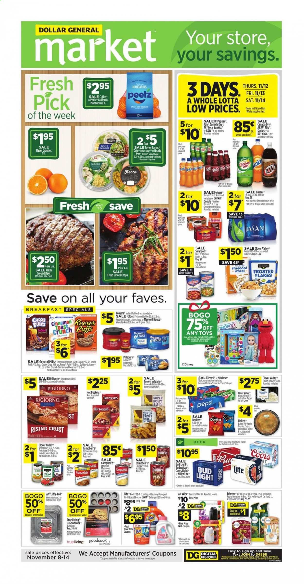 Dollar General (KY) Weekly Ad Flyer November 8 to November 14