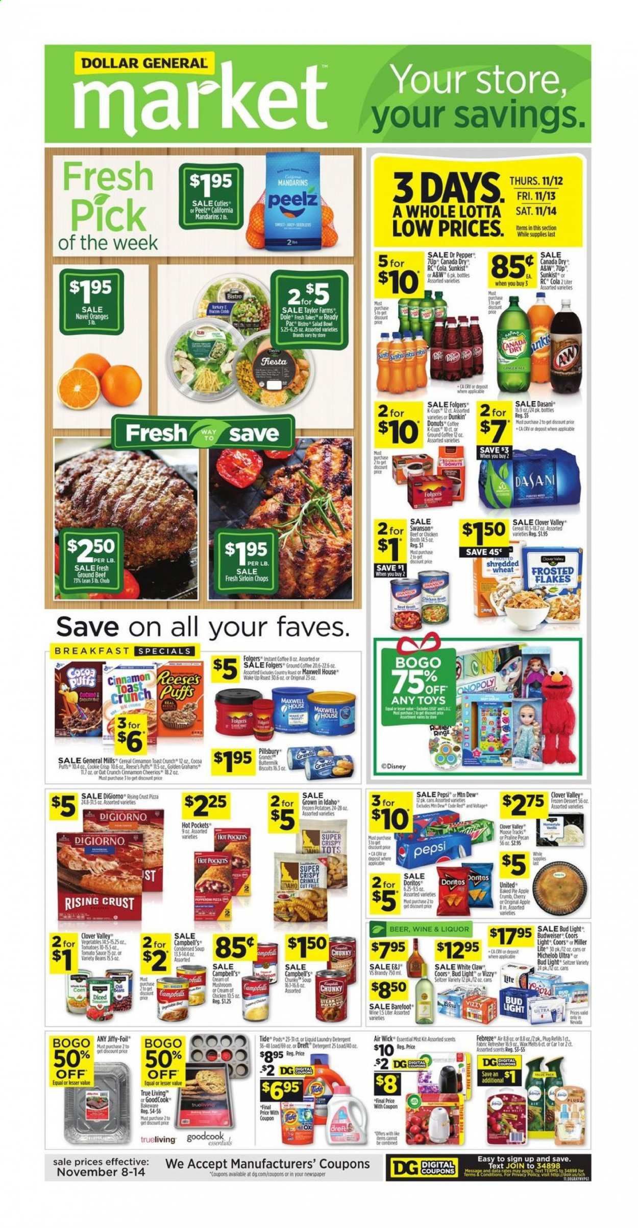 Dollar General (NV) Weekly Ad Flyer November 8 to November 14