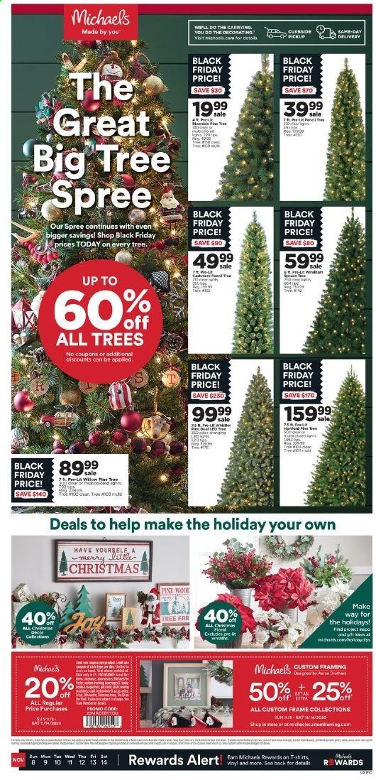 Michaels Weekly Ad Flyer November 8 to November 14