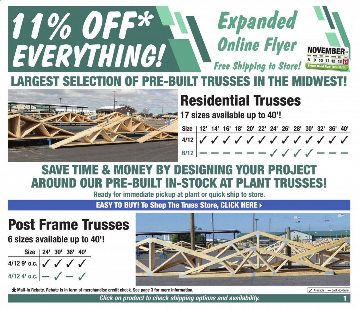 Menards Weekly Ad Flyer November 8 to November 14