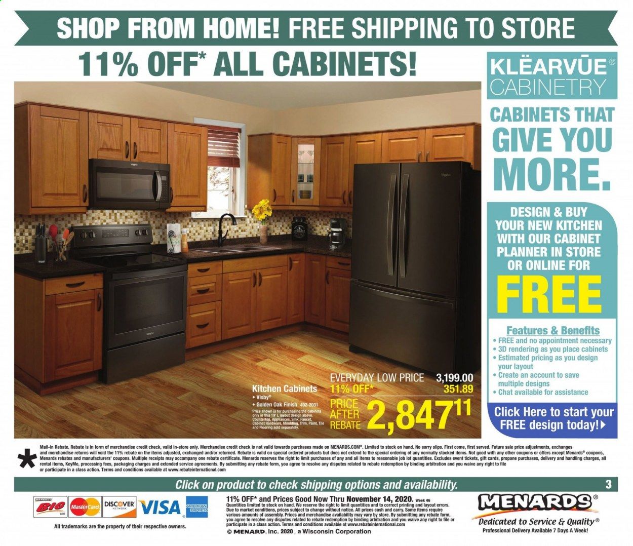 Menards Weekly Ad Flyer November 8 to November 14
