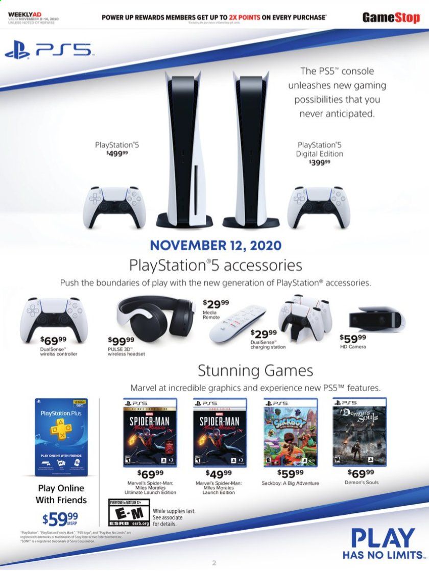 GameStop Weekly Ad Flyer November 8 to November 14