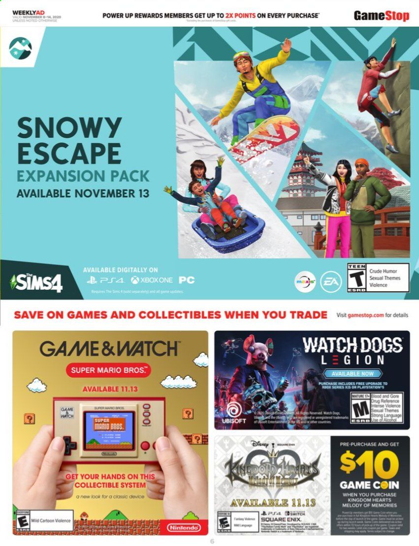 GameStop Weekly Ad Flyer November 8 to November 14