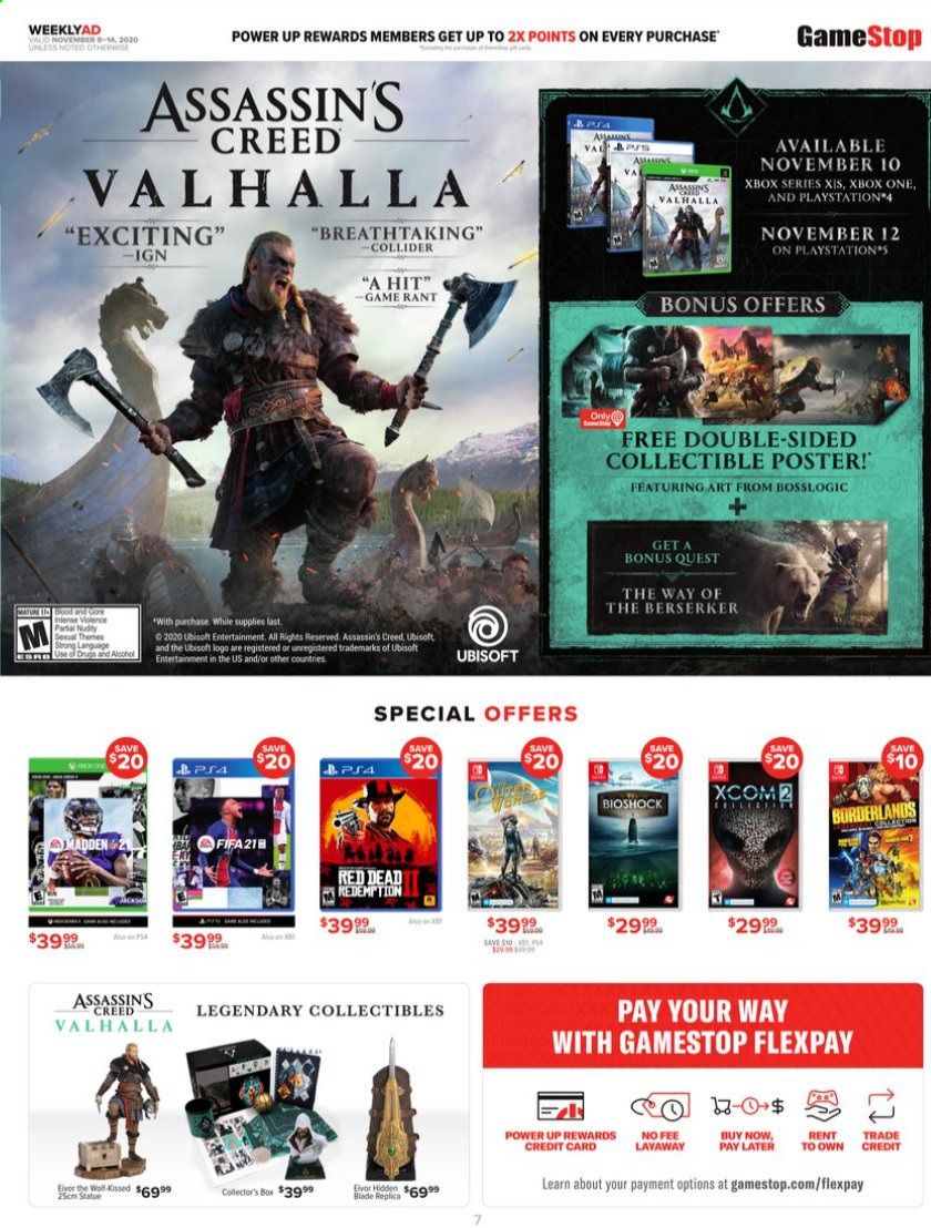 GameStop Weekly Ad Flyer November 8 to November 14