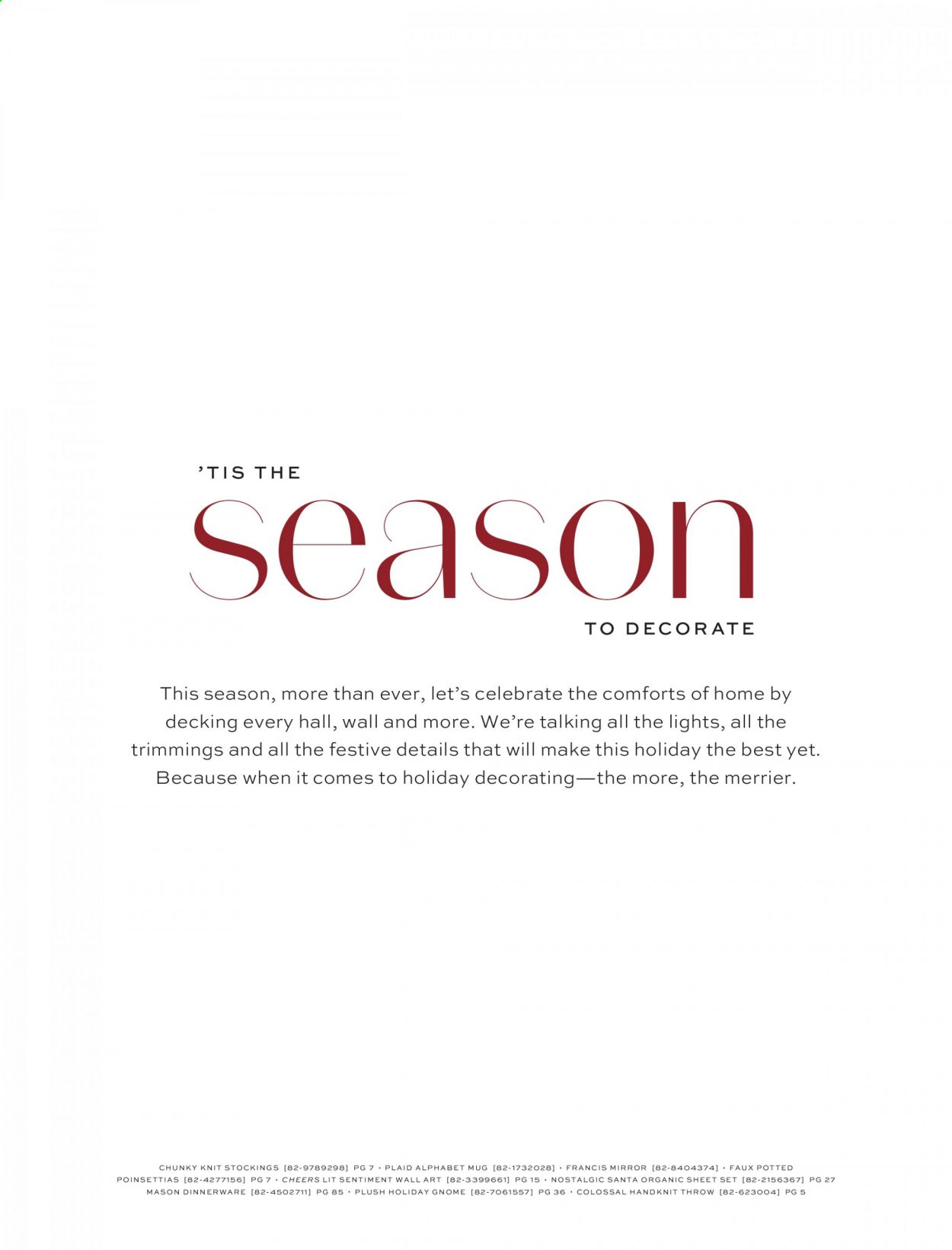 Pottery Barn Weekly Ad Flyer November 9 to November 16