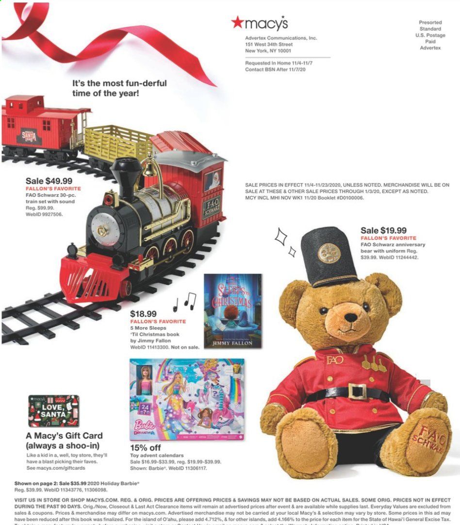 Macy's Weekly Ad Flyer November 1 to November 15