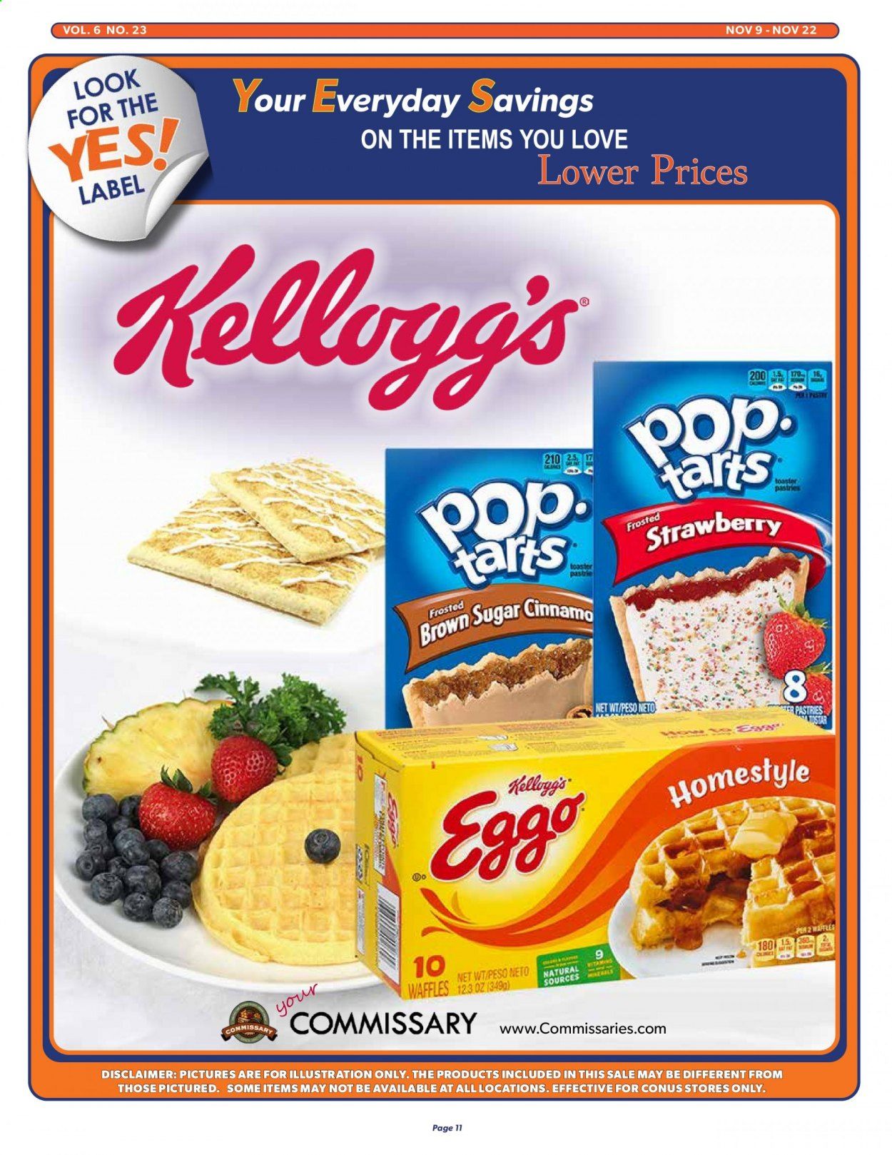 Commissary Weekly Ad Flyer November 9 to November 22