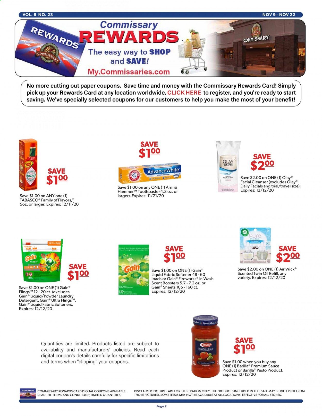 Commissary Weekly Ad Flyer November 9 to November 22