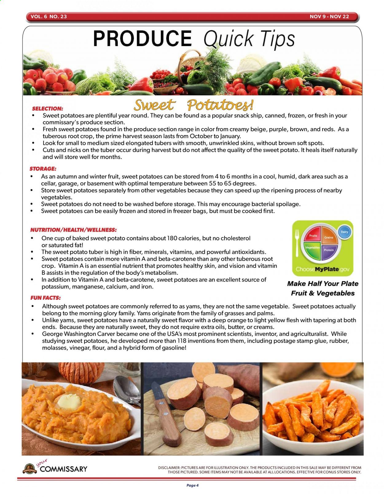 Commissary Weekly Ad Flyer November 9 to November 22