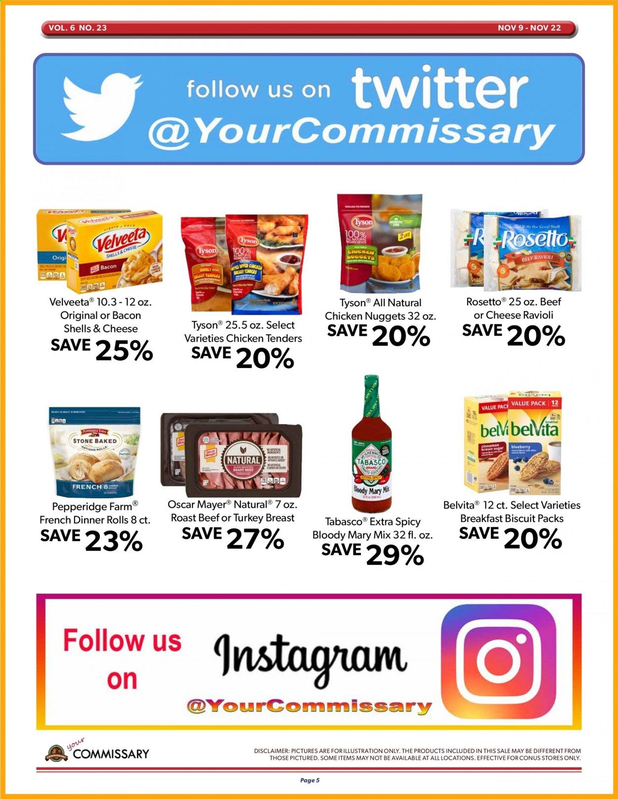 Commissary Weekly Ad Flyer November 9 to November 22