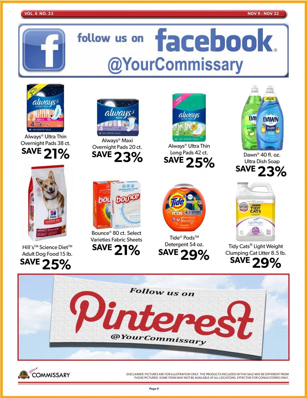 Commissary Weekly Ad Flyer November 9 to November 22