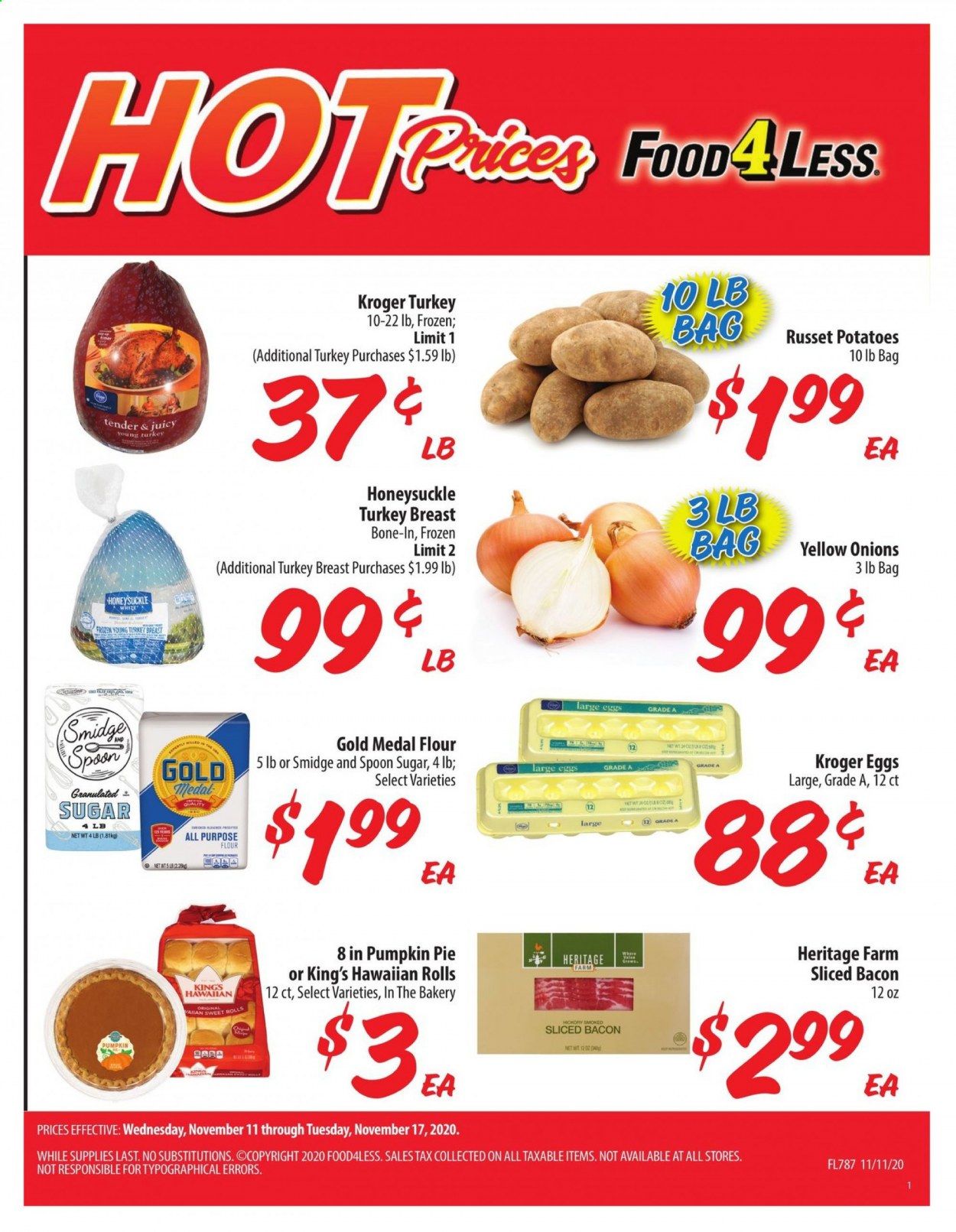 Food 4 Less (IN) Weekly Ad Flyer November 11 to November 17