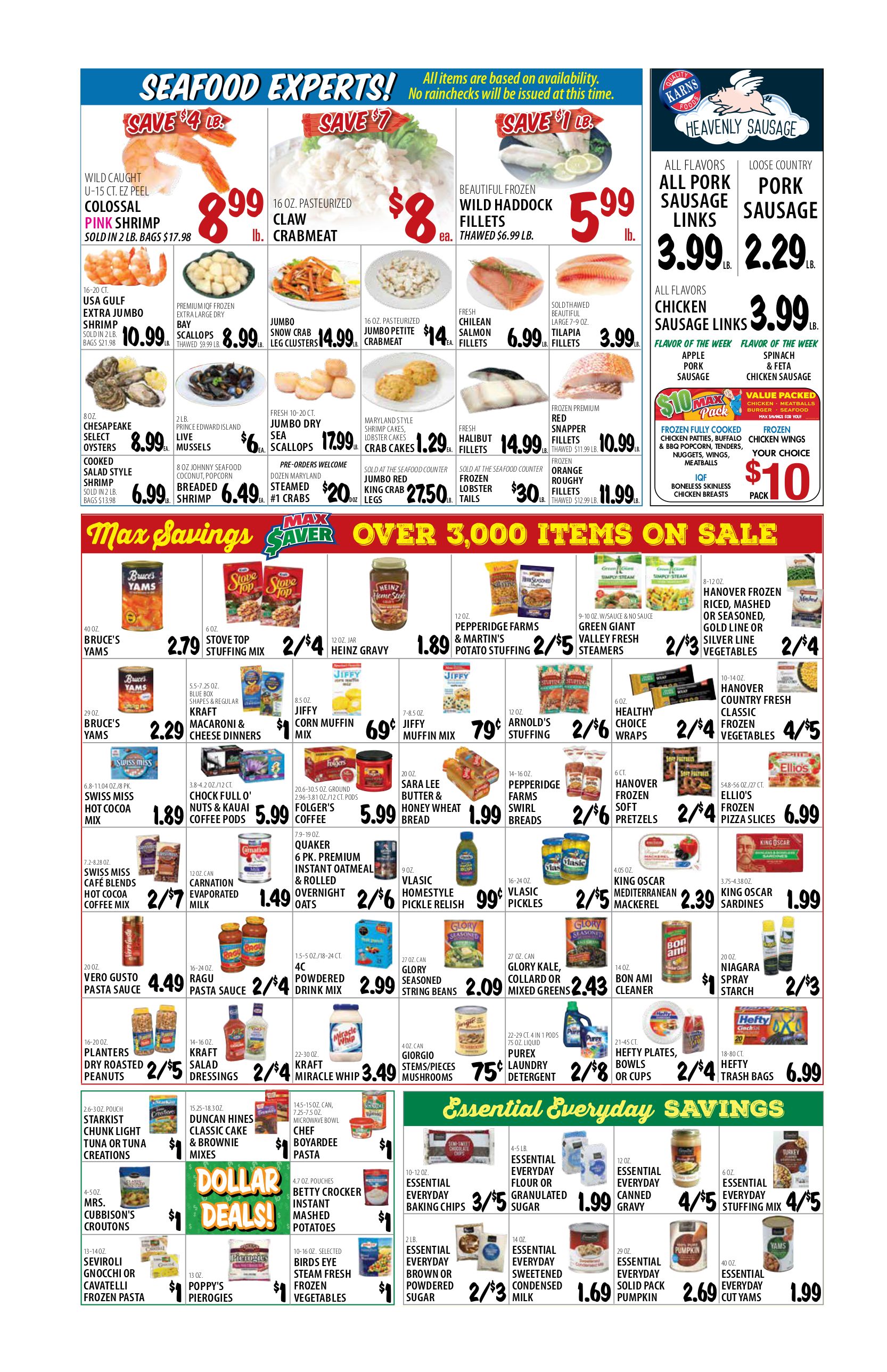 Karns Quality Foods Weekly Ad Flyer November 10 to November 16, 2020