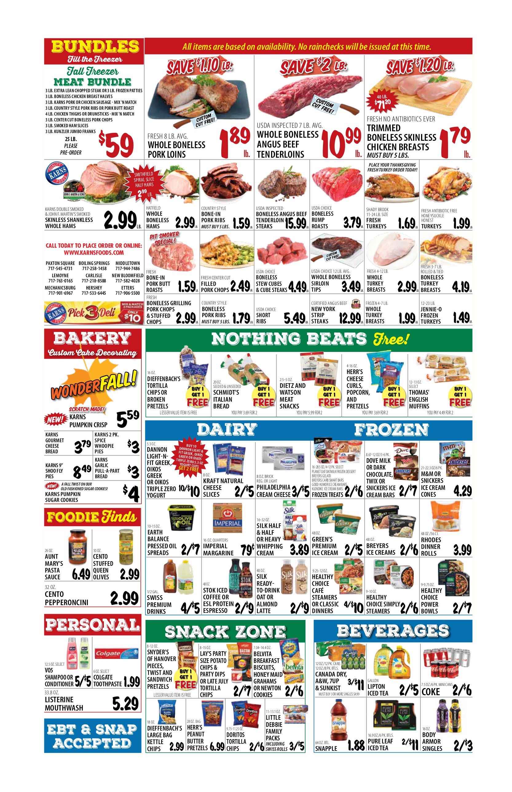 Karns Quality Foods Weekly Ad Flyer November 10 to November 16, 2020