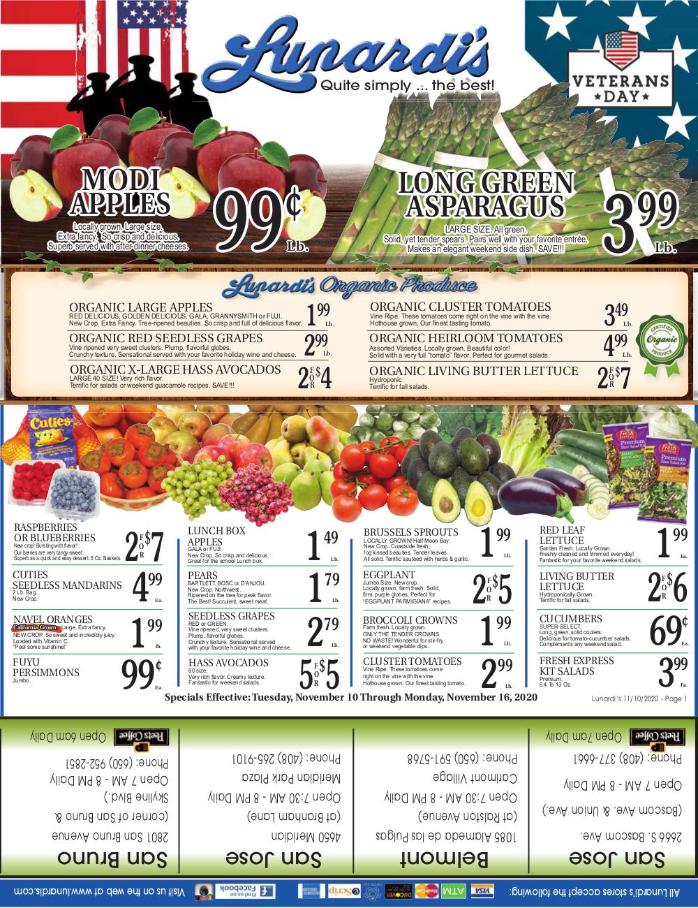 Lunardi's Weekly Ad Flyer November 10 to November 16, 2020