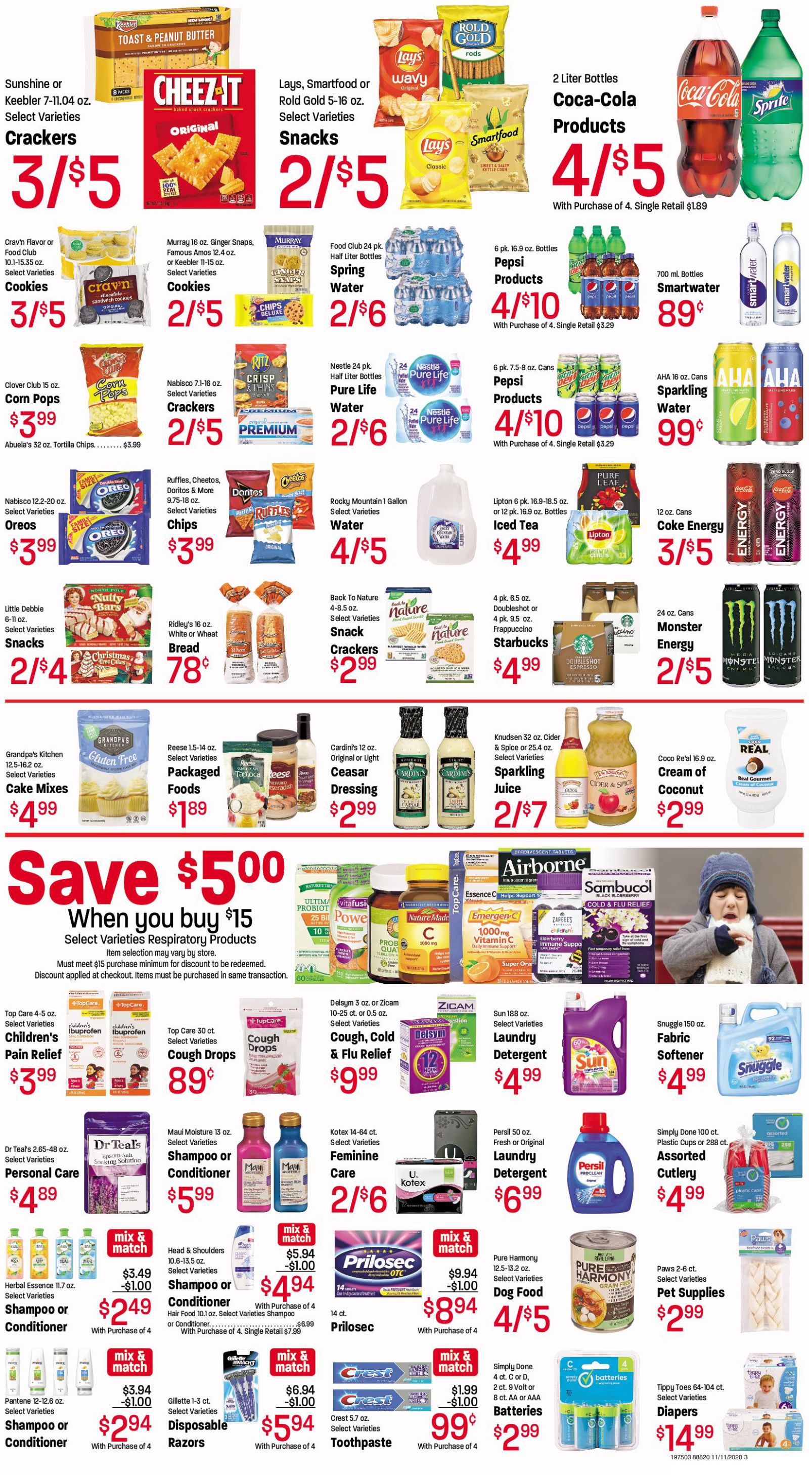 Ridley's Weekly Ad Flyer November 10 to November 16, 2020