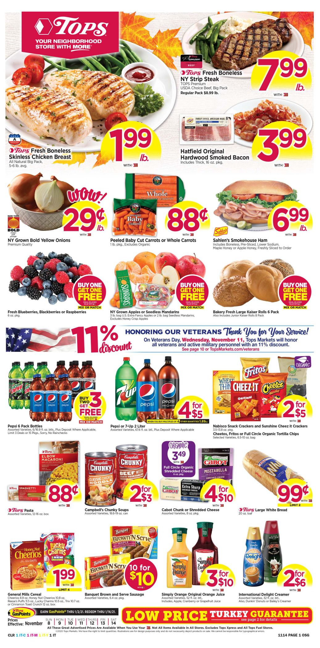 Tops Friendly Markets Weekly Ad Flyer November 10 to November 16, 2020