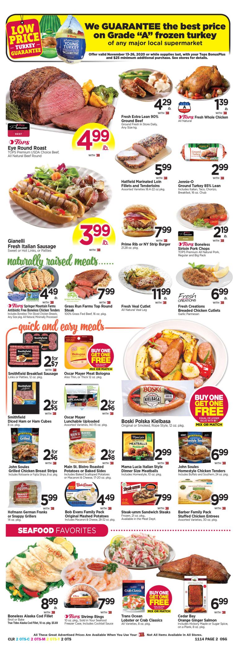 Tops Friendly Markets Weekly Ad Flyer November 10 to November 16, 2020