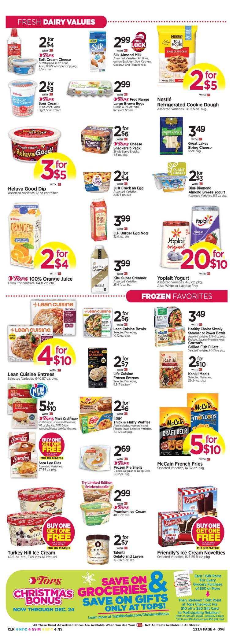 Tops Friendly Markets Weekly Ad Flyer November 10 to November 16, 2020